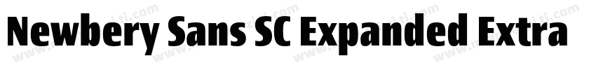 Newbery Sans SC Expanded ExtraBold字体转换